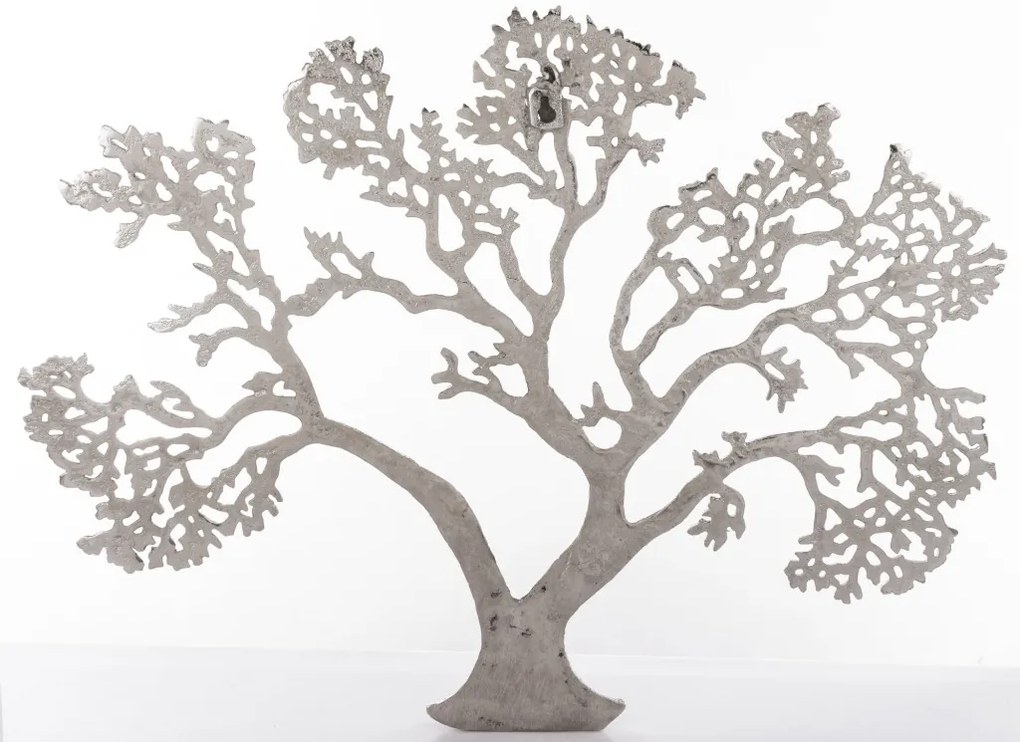 Loyd design rusztikus ezüst életfa fém falra szerelhető faldekoráció 45x59x2,5cm
