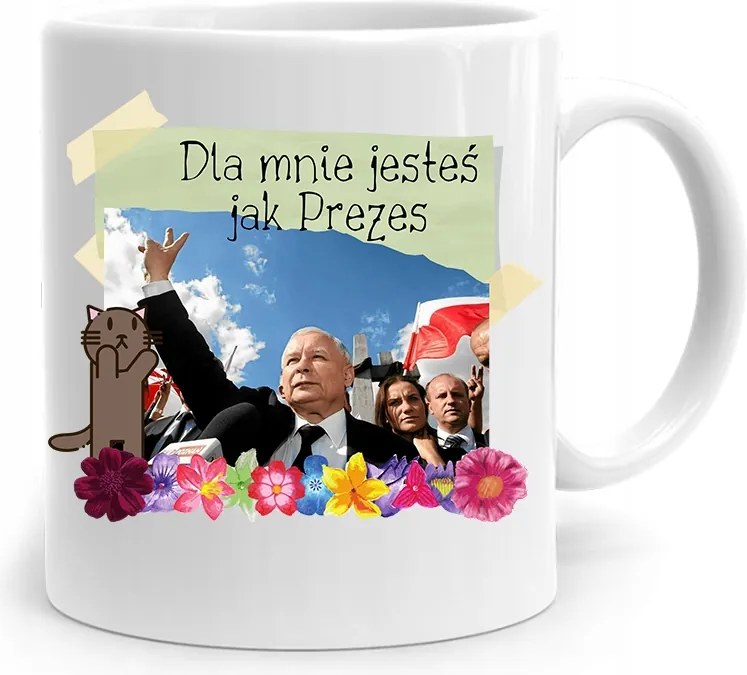 Vicces Bögre A Pis Elnökétől Jaroslaw Kaczynski fényképes nyomtatással