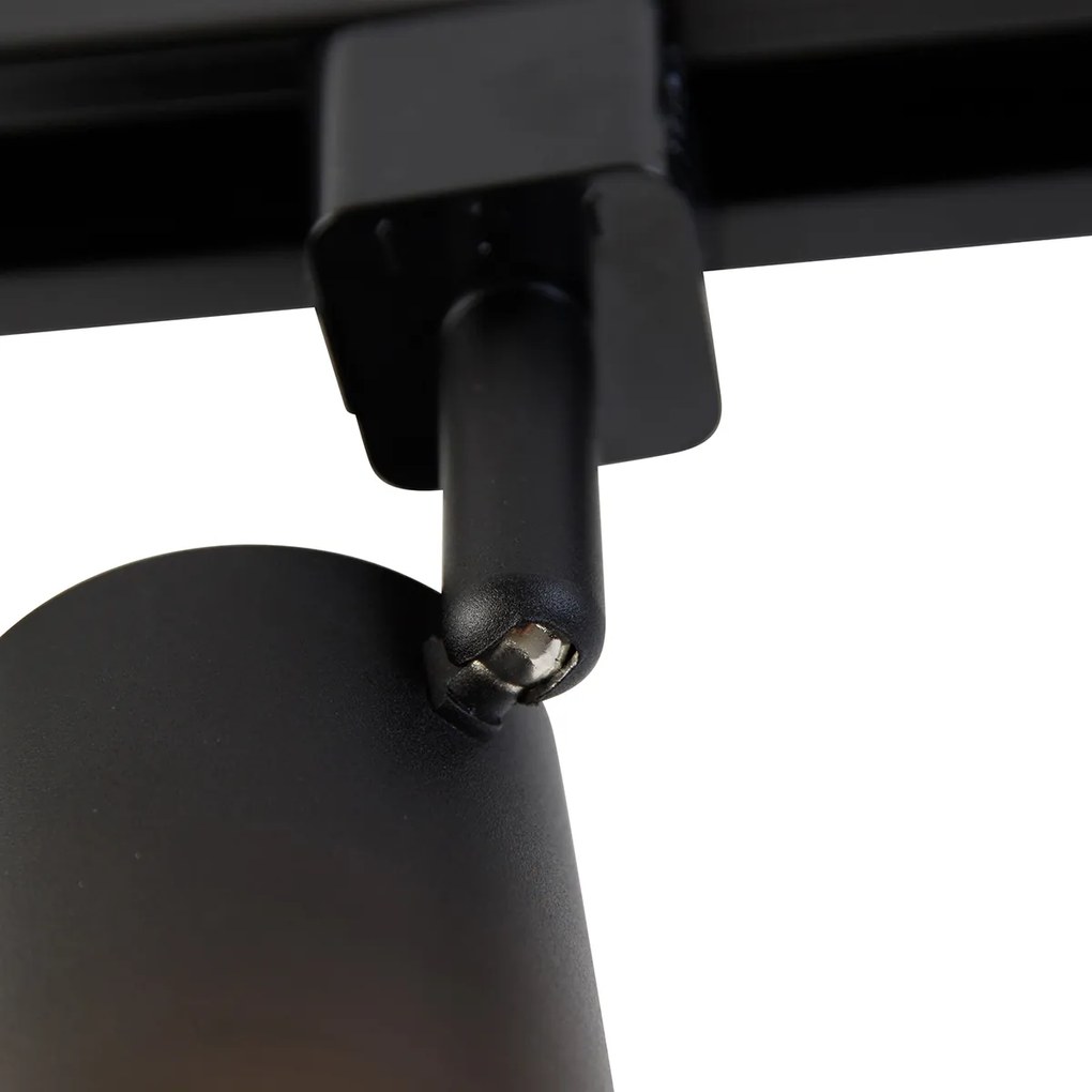 Modern 1 fázisú sínrendszer 4 spotlámpával fekete - Jeana