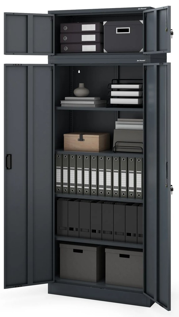 Moduláris felső szekrény EWA Compact 800 x 380 x 400 mm, antracit