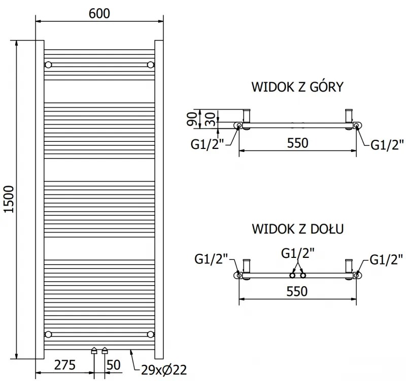 Mexen, Mexen Mars elektromos melegítő 1500 x 600 mm, 900 W, fehér - W110-1500-600-6900-20