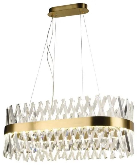 LED állítható fényerejű kristály csillár kábellel LED/90W/230V + DO