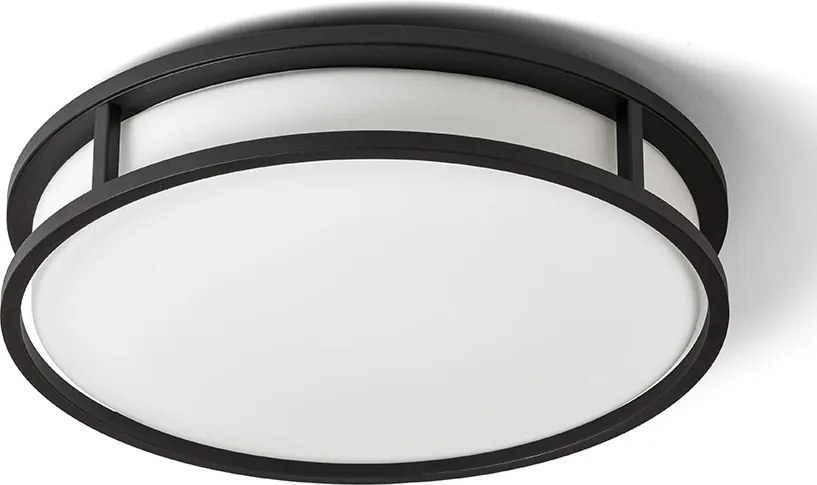RENDL GRANDE LED 35 stropní opálové sklo/černá 230V LED 24W IP44 3000K
