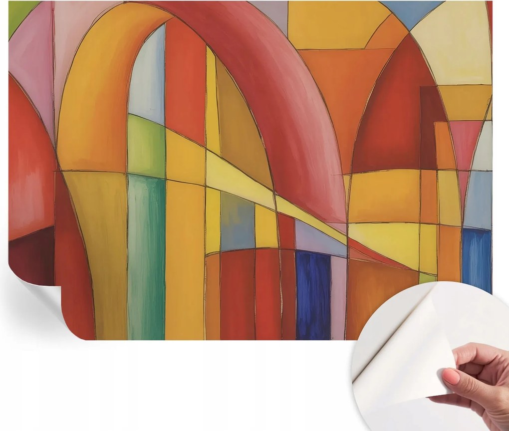 Mosható öntapadós fotótapéta étkezőbe Energia öntőformák 208x146 cm