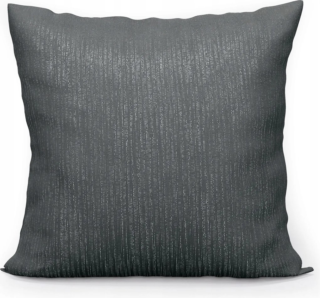 Párnahuzat 40x40 sötétszürke, lurex Emma
