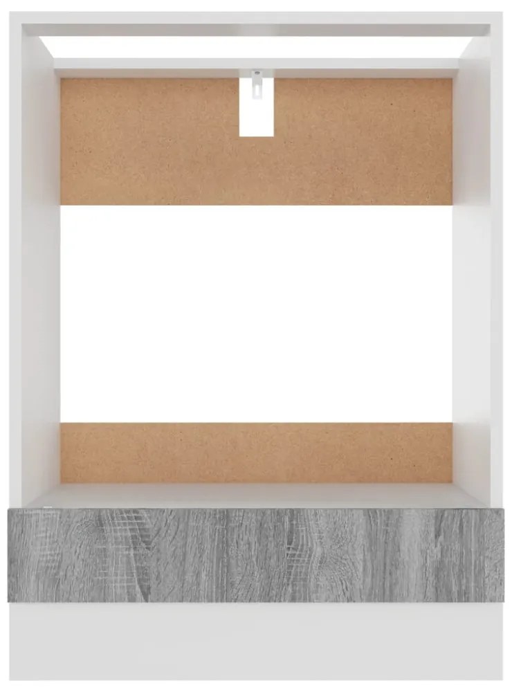 “Riga” szürke sonoma színű szerelt fa sütőszekrény