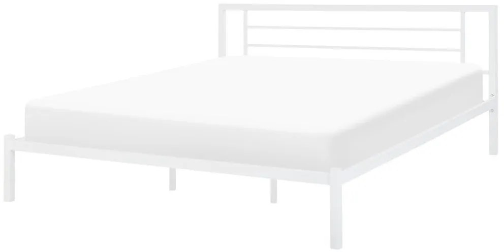 Franciaágy 180 cm CONNET (ágyráccsal) (fehér). 1007226