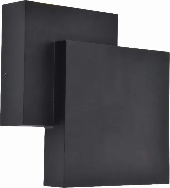 Homlokzati lámpa kültéri fali lámpa Rialto Led fekete Lutec