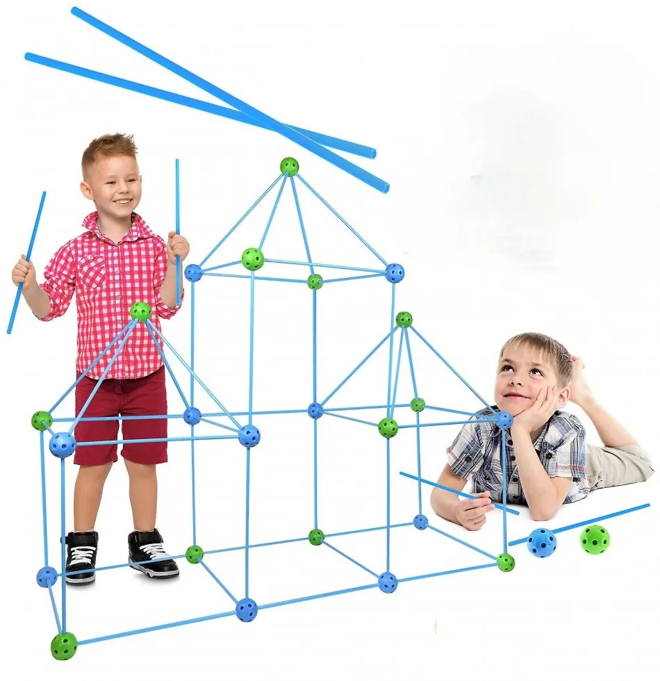 Fun Forts Várépítő Építő Készlet Gyerekeknek Világít a Sötétben Építőkészlet