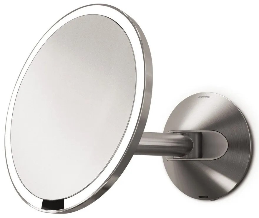 Fali-kozmetikai tükör világítással-nagyítós (ötszörös) ø 20 cm Sensor – simplehuman