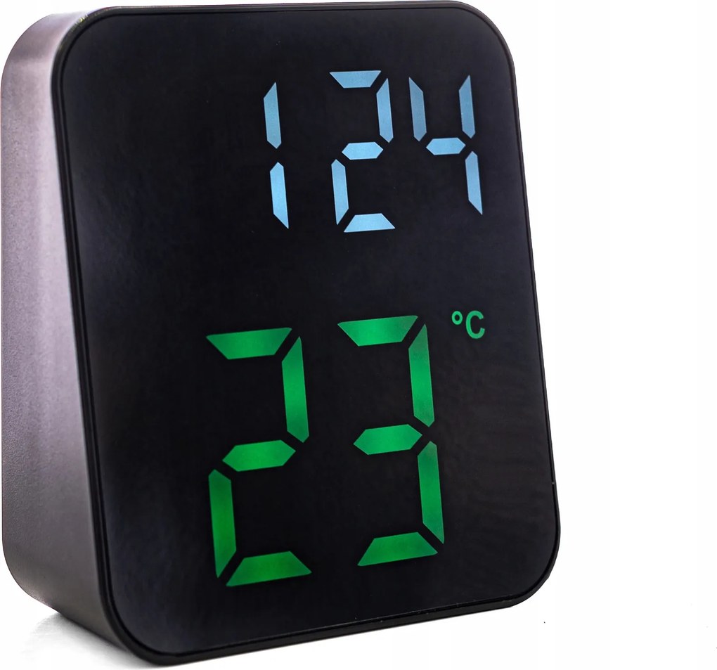 Ébresztőóra Jvd SB8015.2 Fekete Három Riasztás Hőmérő Dátumkijelzés Éjszakai Üzemmód