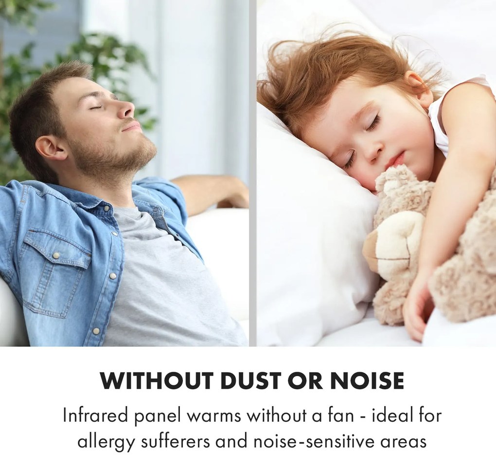 Klarstein Wonderwall Air Art Smart, infravörös hősugárzó, 80 x 60 cm, 500 W, kerti út