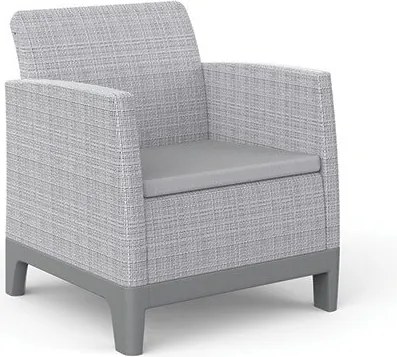 Világosszürke műanyag kerti fotel szett 2 db-os Scandi Forma – Keter