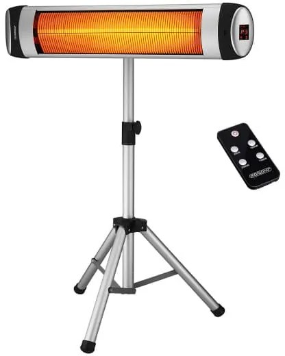 monzana® Sugárzó fűtőtest állvánnyal - ezüst