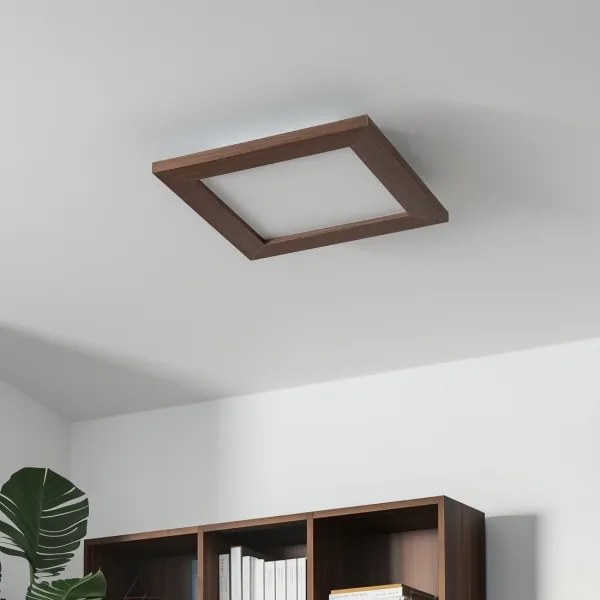 Brilagi - LED Mennyezeti lámpa SLIMFRAME WOOD LED/25W/230V 34x34 cm sötét barna