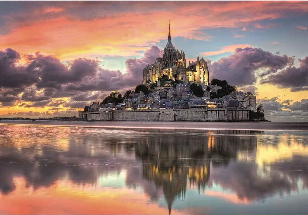 Franciaország Mont-Saint Michel 1000 db-os Compact puzzle Clementoni