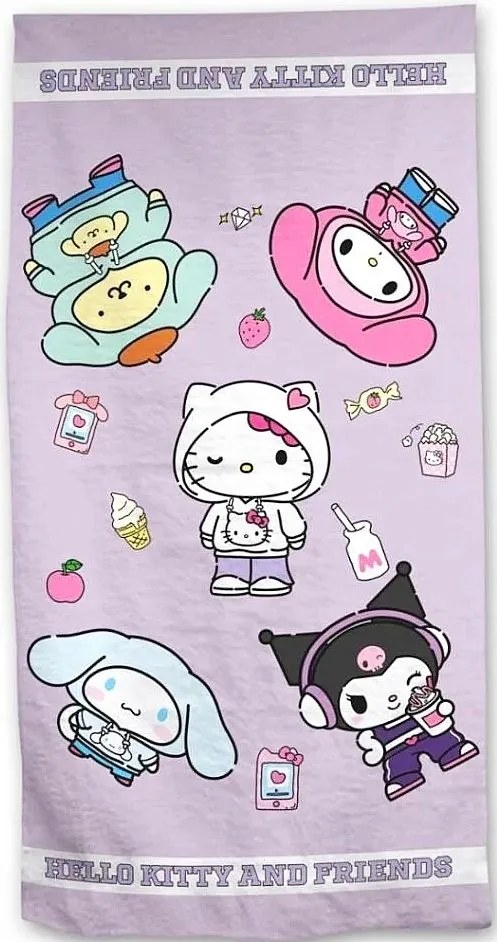 Kuromi Törölköző Hello Kitty Törölköző 90x170 Cinnamoroll Pompompurin Törölköző