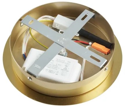 Ideal Lux - LED Csillár rúdon EQUINOXE 12xG4/2W/230V átm. 124 cm réz/átlátszó