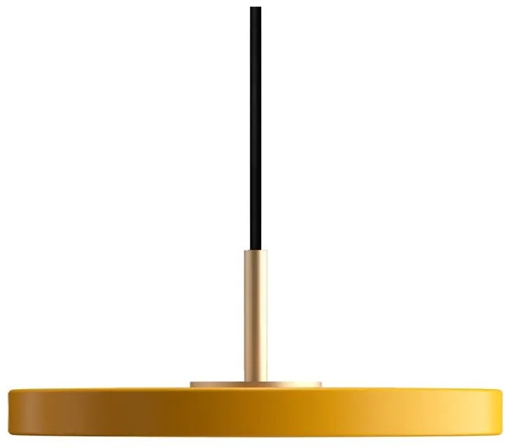 Okkersárga LED függőlámpa fém búrával ø 15 cm Asteria Micro – UMAGE
