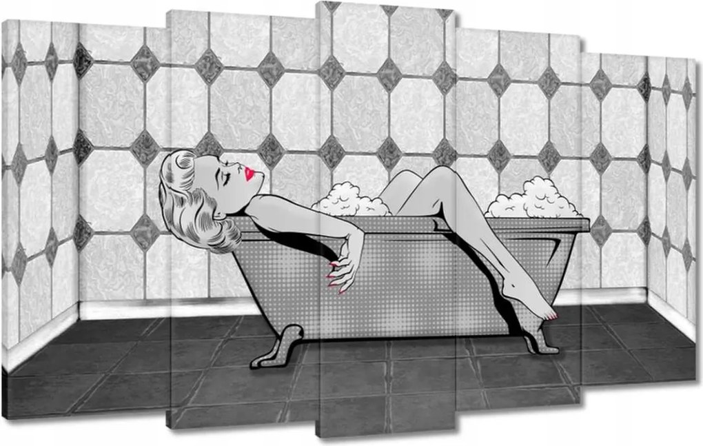 Festmények 100x60 Marylin Monroe a kádban