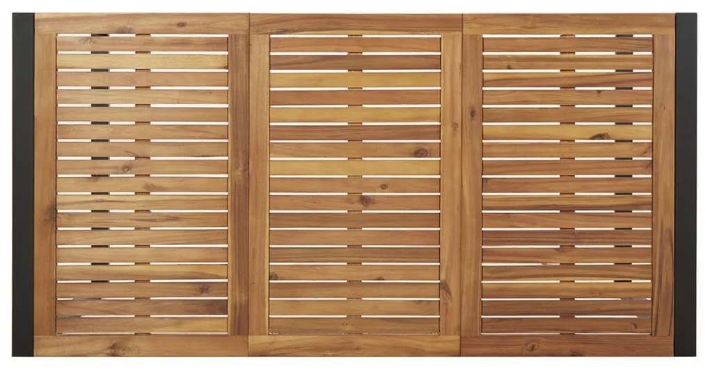 Kert étkező szett 5 pcs Fekete és barna 140 x 80 x 75 cm