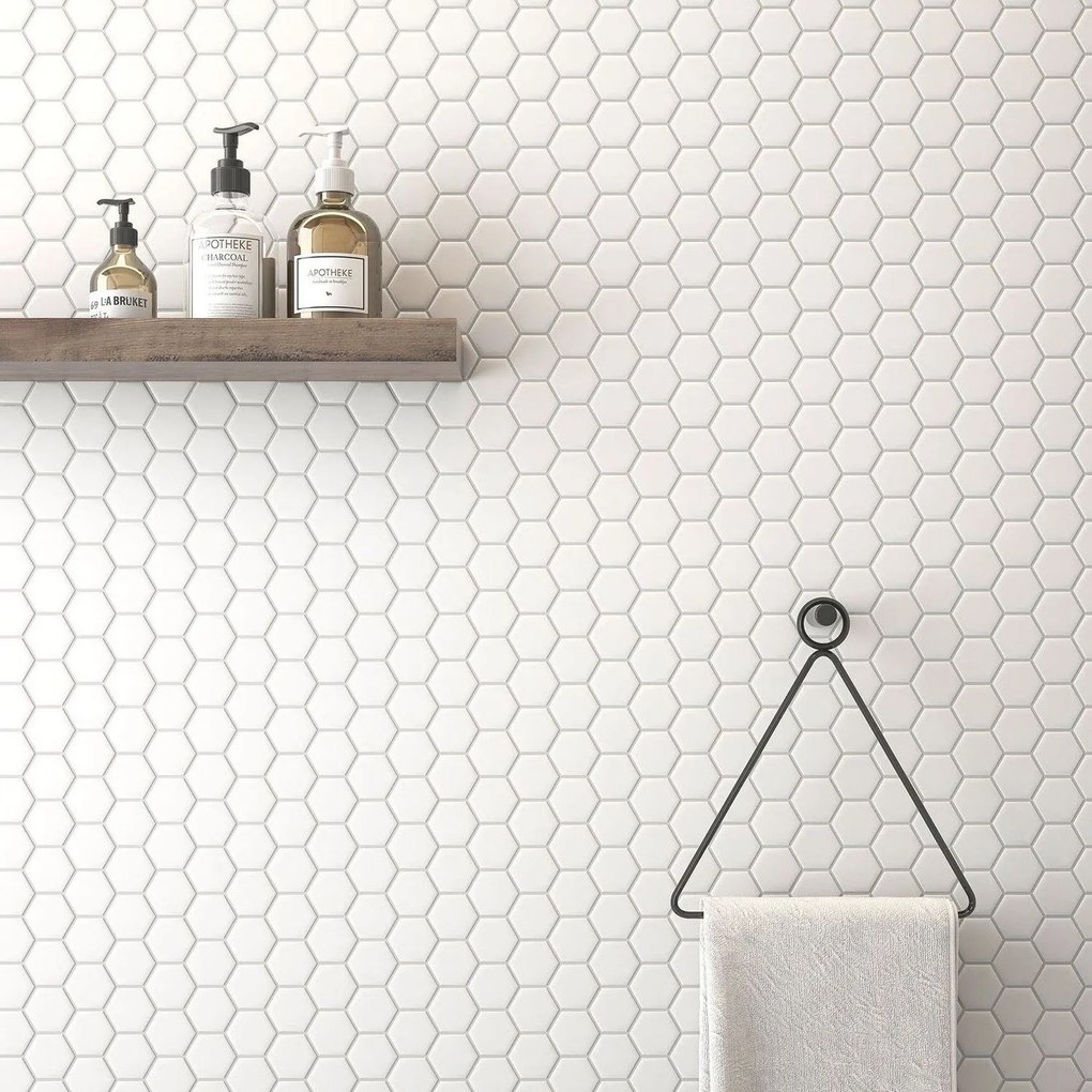 Mozaik dekorcsempe 133422 White