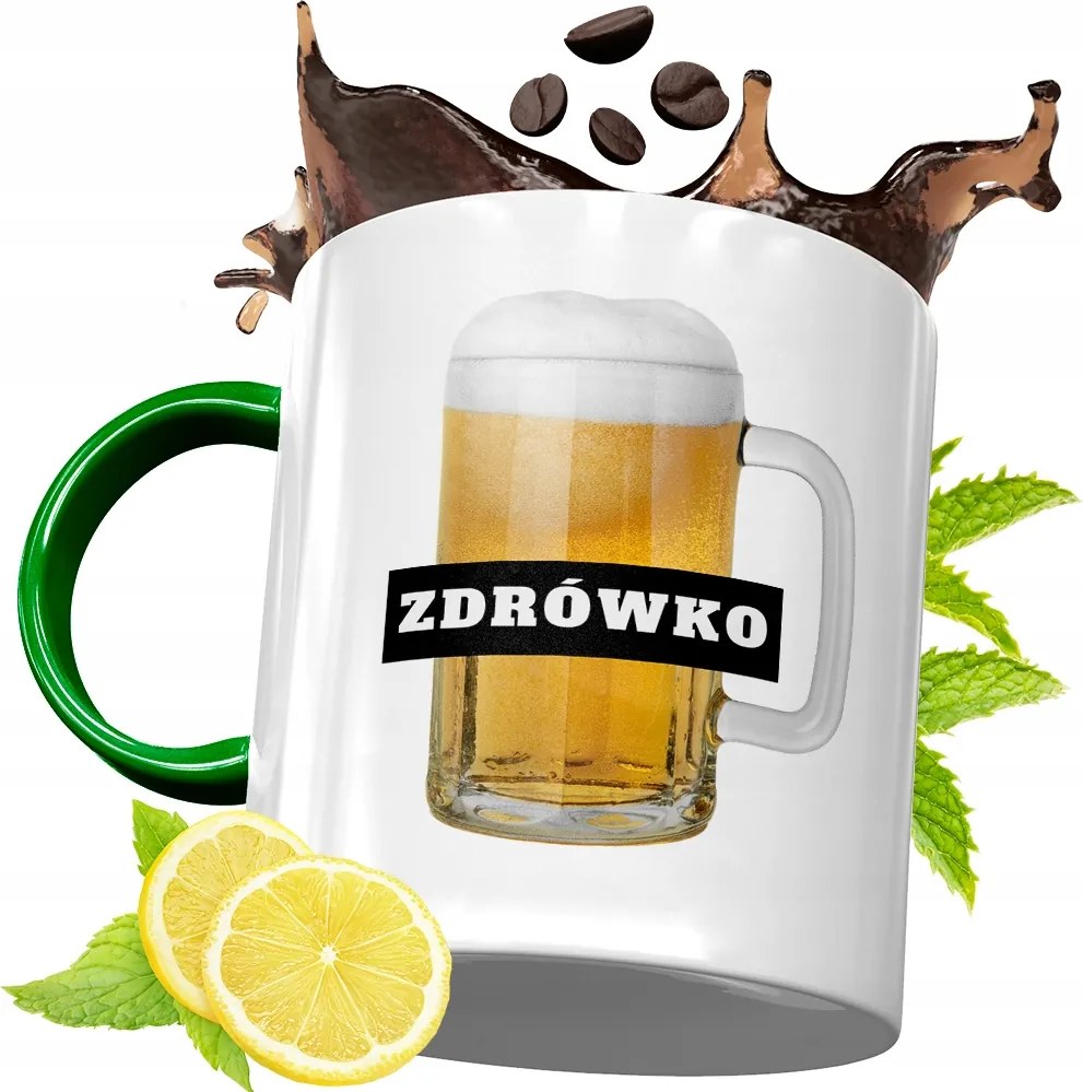 Zöld Bögre Barátnak Születésnapi Ajándék Nyomtatott Fotóval