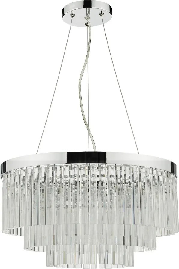 Dar Lighting glamour modern függeszték giovana króm átlátszó dargio0508