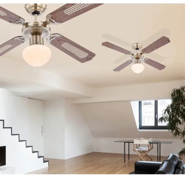 GLOBO 0309 - CHAMPION mennyezeti ventilátor 1xE27/60W/230V