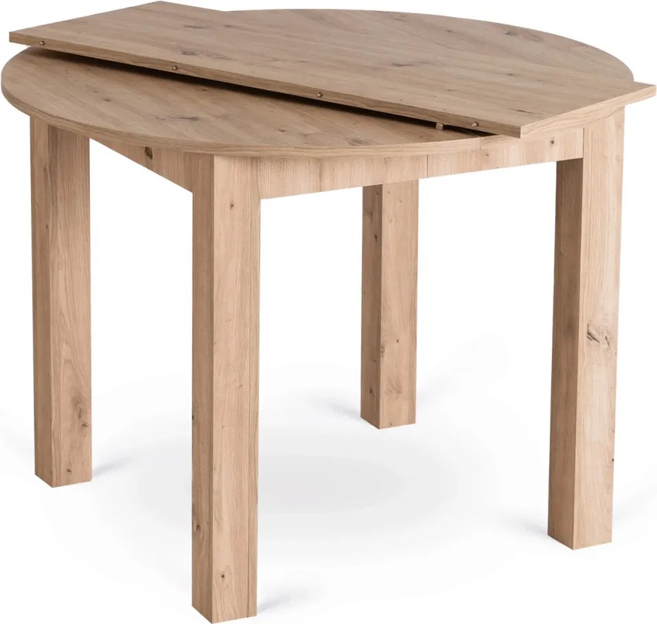 Kihúzható étkezőasztal 102–142 cm méretben, artisan tölgy színben HARRY