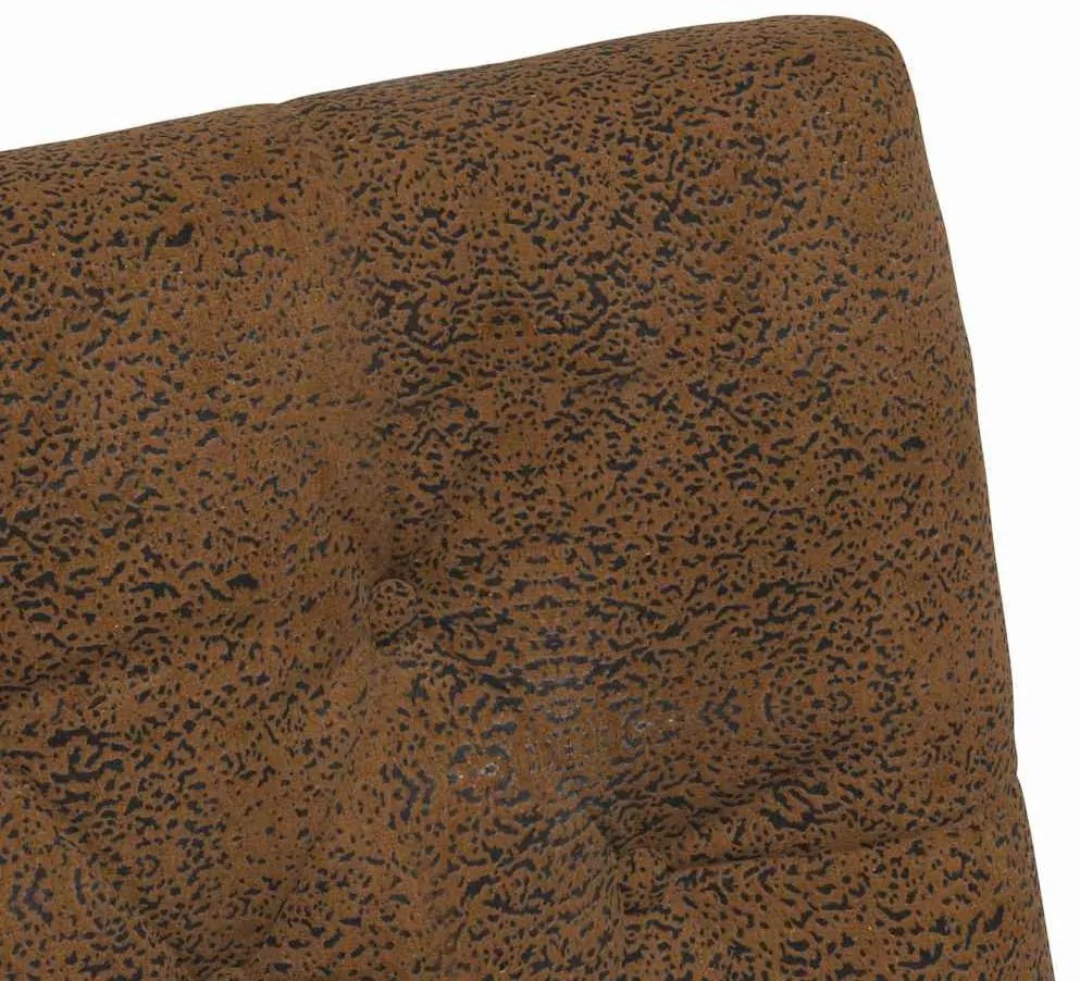 Kerekes Étkező Székek 2 pcs Barna 58 x 67 x 97 cm Műbőr velúr