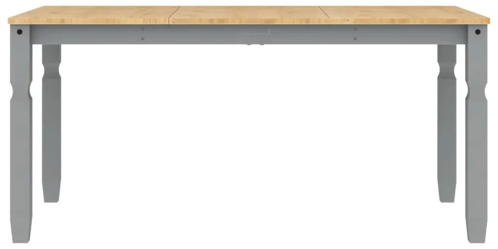 Corona szürke tömör fenyőfa ebédlőasztal 160 x 80 x 75 cm