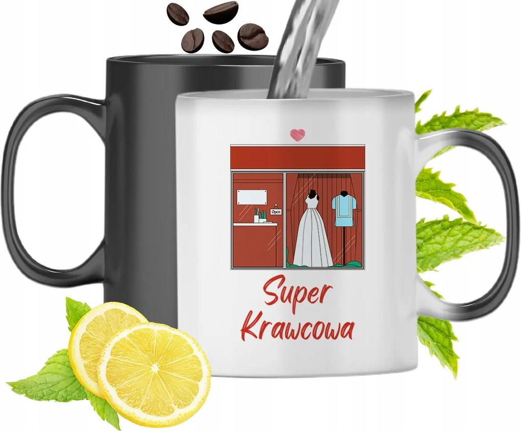 Varázslatos Bögre Varrónőnek Színváltós, fényképes nyomattal