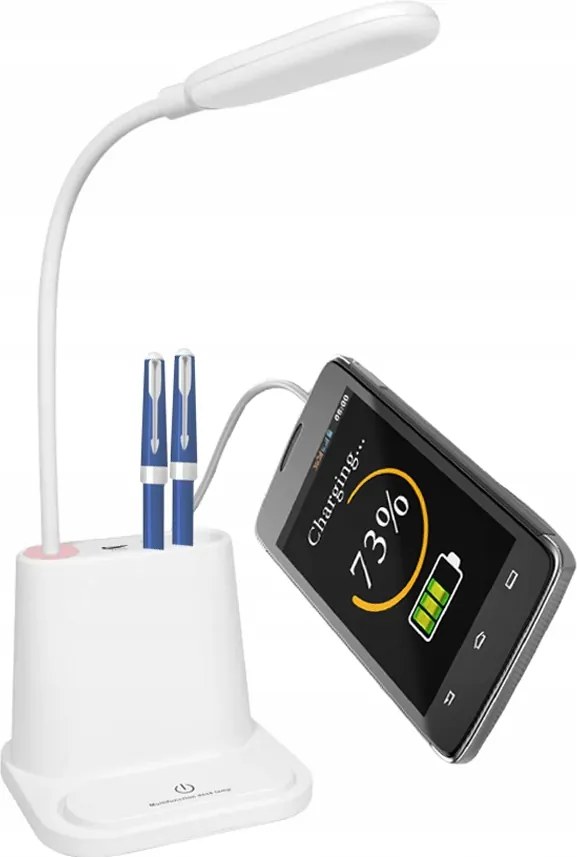 Usb LED-es iskolai asztali lámpa éjszakai íróasztalhoz telefontöltéssel