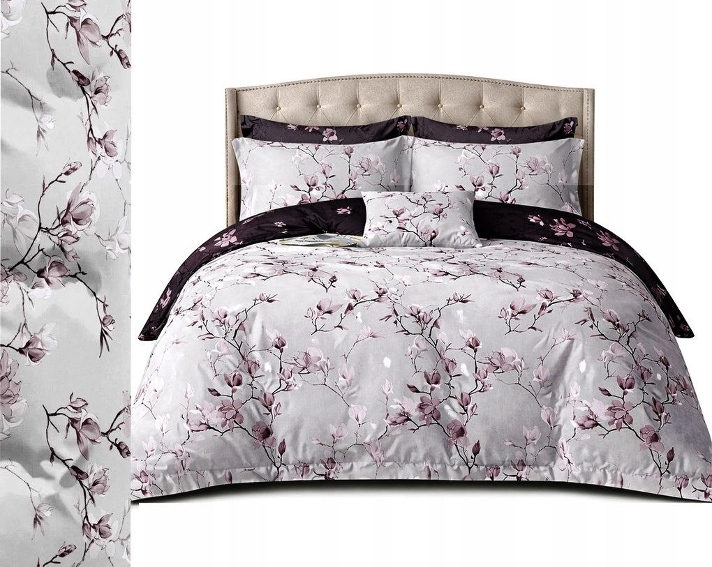 Flanel meleg ágyneműhuzat 200x220 párnahuzat Lengyel 3 részes, kockás, virágos