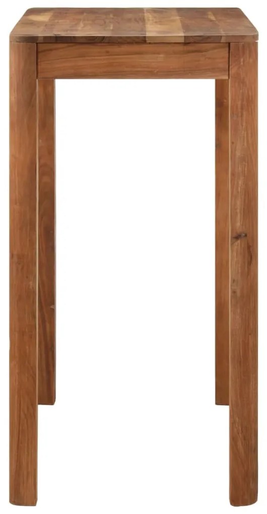 Tömör akácfa bárasztal mézszínű bevonattal 110 x 55 x 106 cm