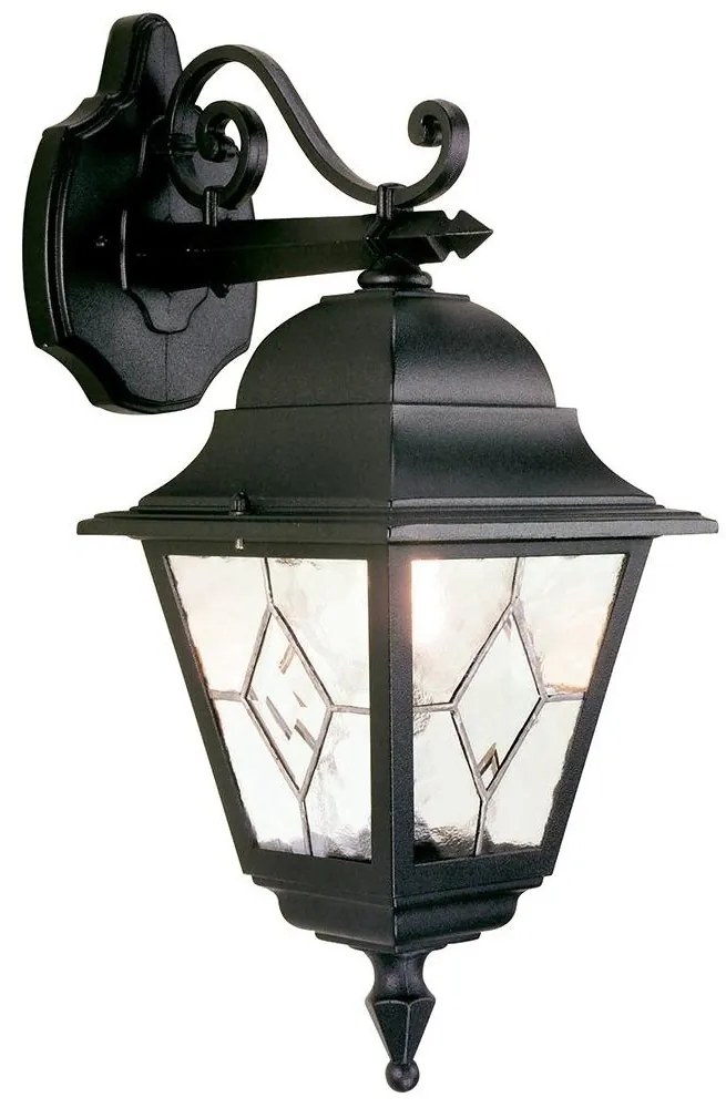Elstead NR2-BLK - Kültéri fali lámpa NORFOLK 1xE27/100W/230V IP43