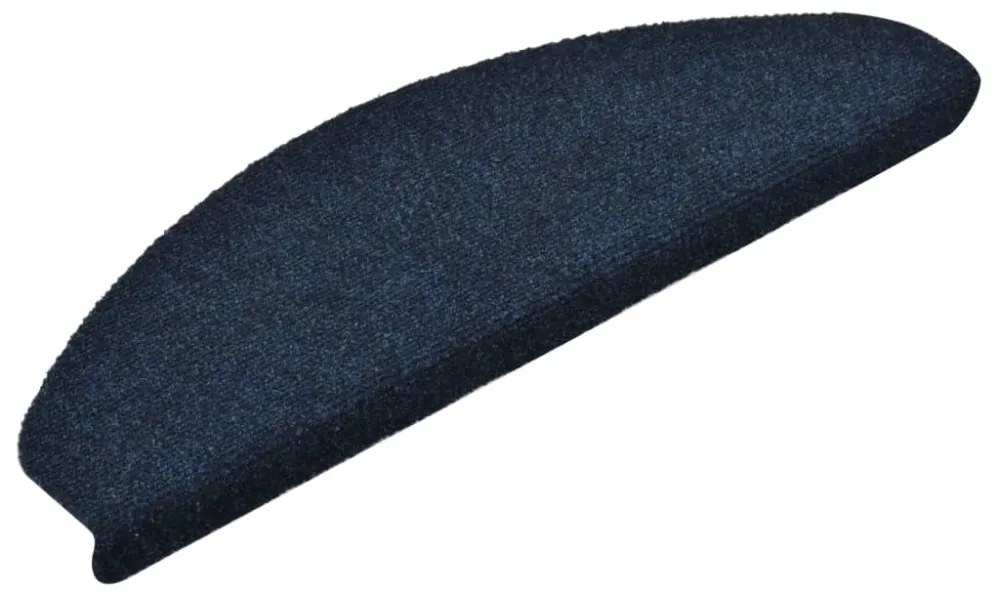 15 db tengerészkék tűlyukasztott öntapadó lépcsővédő 65x21x4 cm