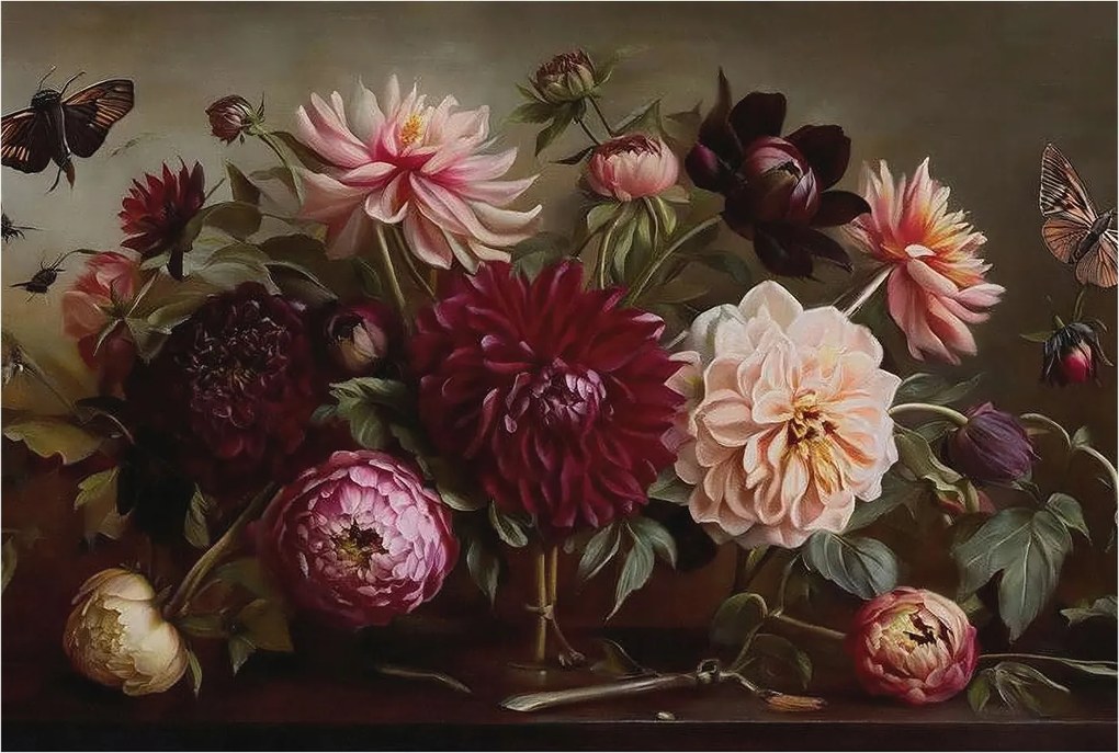 Design fali fotótapéta Flizelin Virágos fenség 104x70 Ragasztó