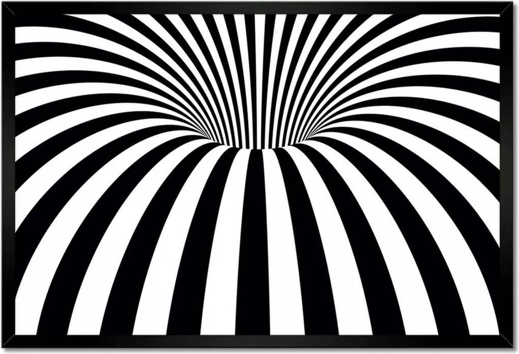 Poszter keretben 60x40 Absztrakt fekete-fehér