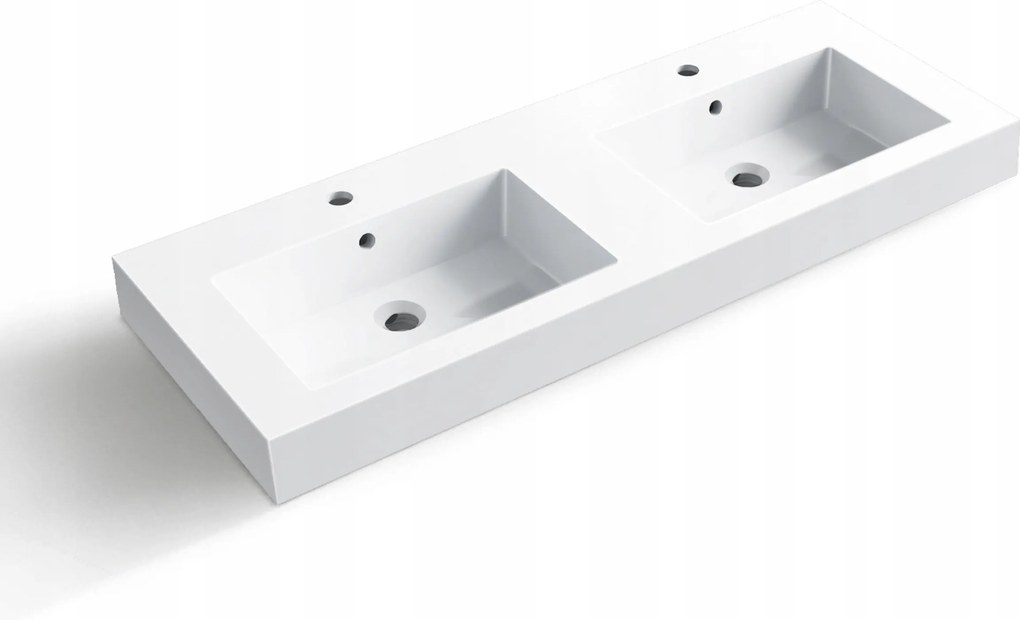 Mosdókagyló Maxi 120 x 46 fehér, konglomerátum