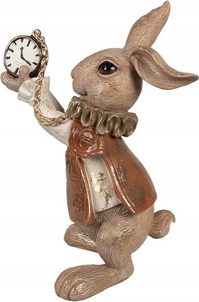 Dekoratív nyúlfigura és óra
