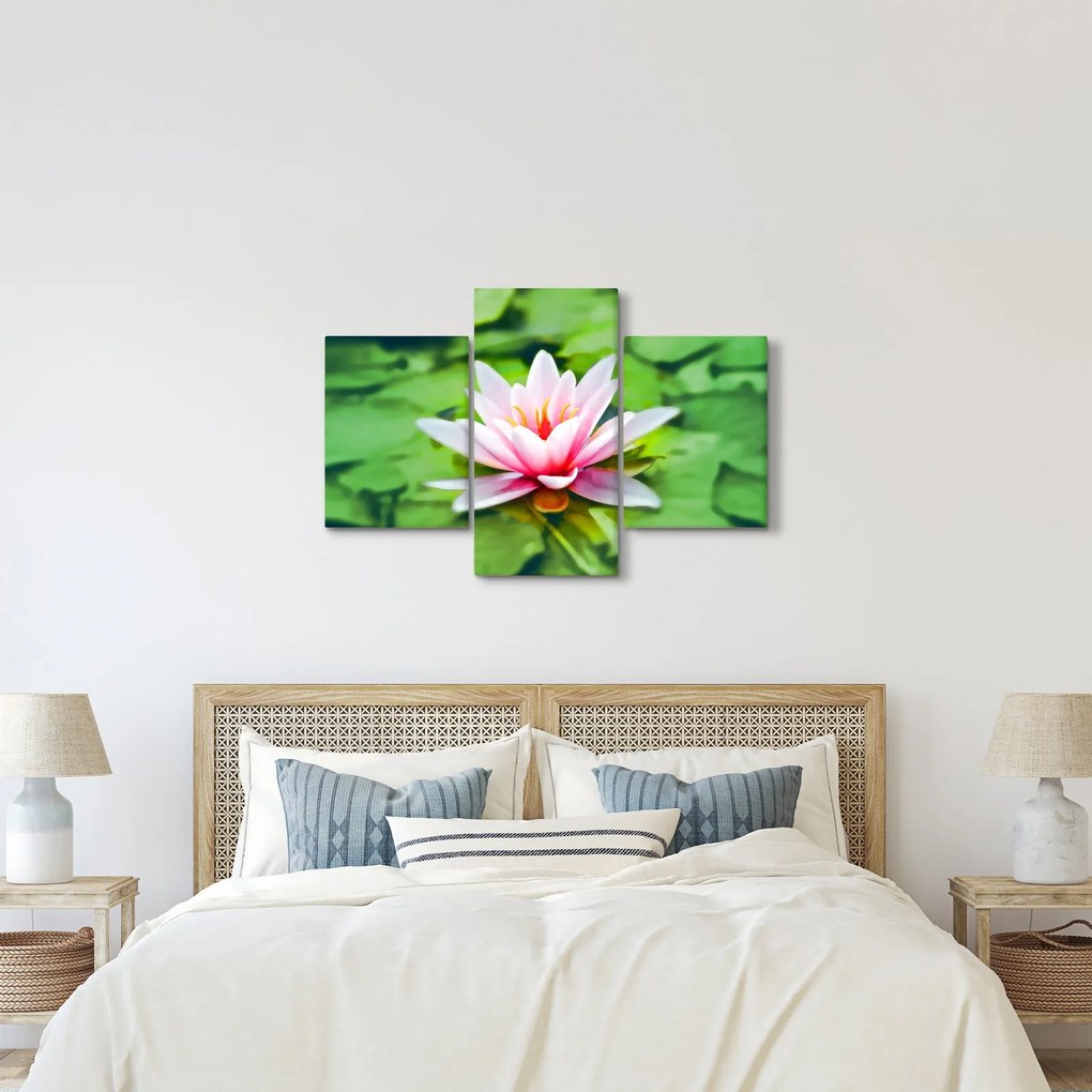 A tavirózsa képe a felszínen (90x60 cm)