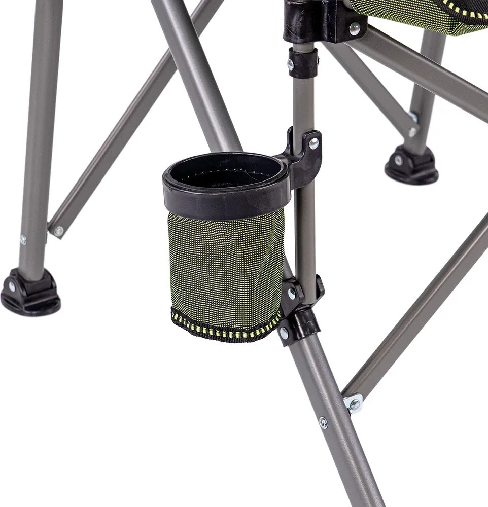 Leziter Comfort Plus karfás horgász szék pohártartóval zöld