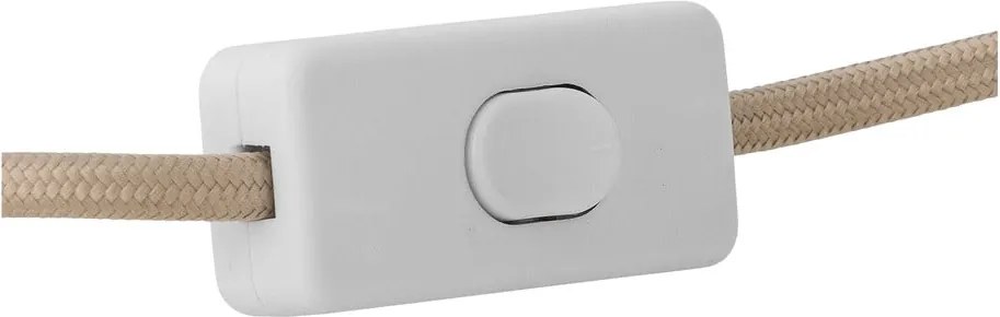 Fehér asztali lámpa textil búrával (magasság 30 cm) Emmie – Bloomingville