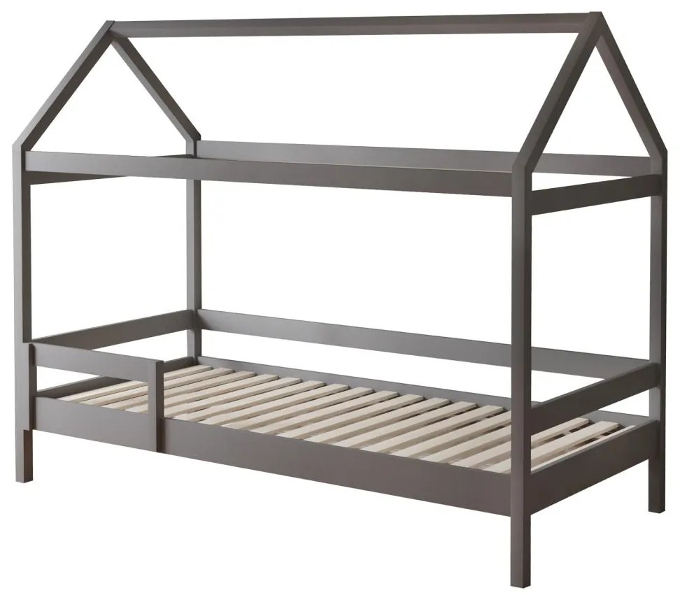 Gyerek emeletes ágy 90 cm Nortena (szürke) (ágyráccsal)  (tárolóhellyel). 1116425