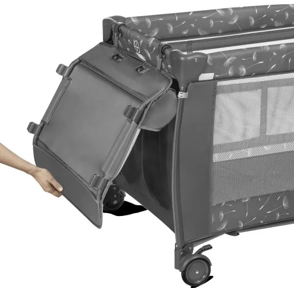 Lionelo - Utazó kiságy SVEN PLUS szürke