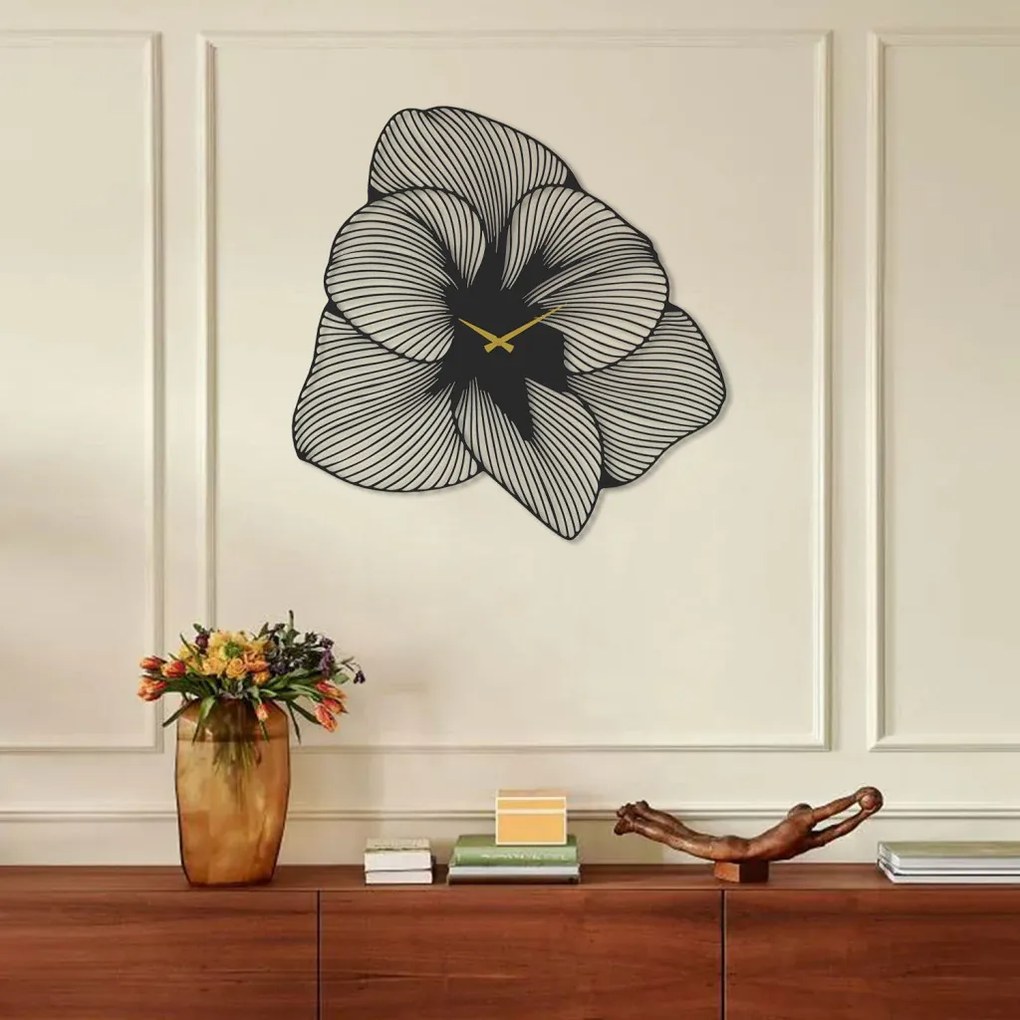 Azalea fém falióra, 70×70 cm – APS039