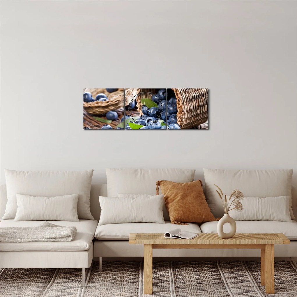 Kép - Lédús áfonya (órával) (90x30 cm)