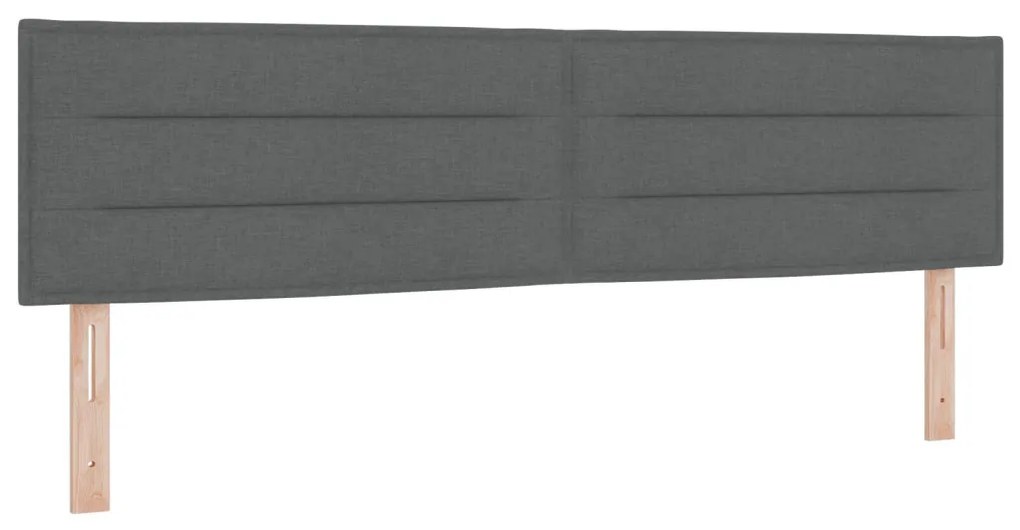 Fejtámla Vonalas Design Sötétszürke 180 cm Szövet